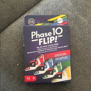 Mattel Phase 10 Flip Card Game - Multi-Color Fun